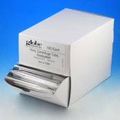 Tubes Centrifuge Globe Scientific Conical Bottom Plain 16.6 X 120 mm 15 mL Without Color Coding Without Closure Polystyrene Tube (100/BX 10BX/CS) by Globe Scientific  ID 6265
